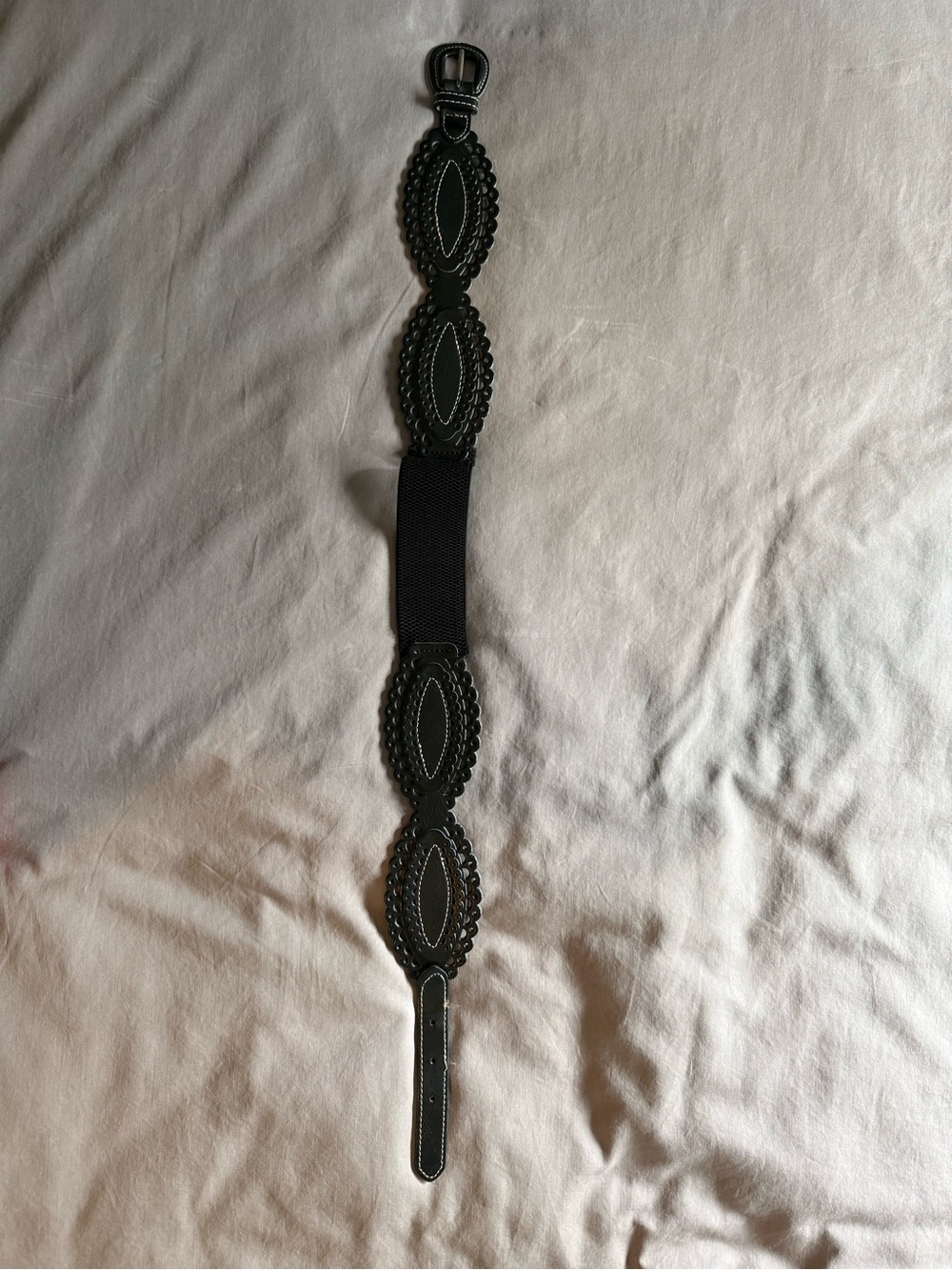 Betsy Johnson Black Elastic Women’s belt